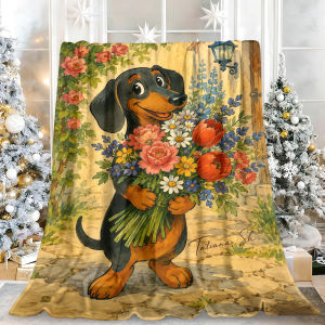 Beast Kingdom | Mustard Flowers Pattern All-Season Luxuriously Soft Cozy Bedding Blanket Great for Black Friday Cyber Monday Holiday Deals