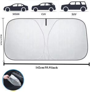 For Tesla Model Y 3 Highland 2024 Windshield Sunshade Folding Front Window Sun Shade Cover Heat Protection Visor Accessories