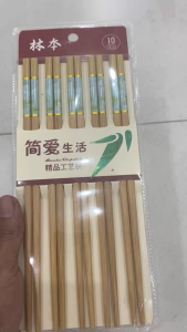 Vỉ 10 đôi đũa tre trúc hoa văn đá cao cấp