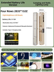 jiuxin lighting | Waterproof Super Bright Magnetic Portable Emergency Light with Long Battery Life