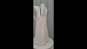 🫰🏻 Sweetie Store 🫰🏻 [ READY STOCK ] Women Lingerie Singlet Ice Silk Nightdress With 2 Design