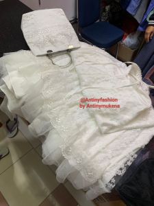 Mukena brokat premium/mukena full brokat Hitam putih/mukena pengantin/mewah dan elegan