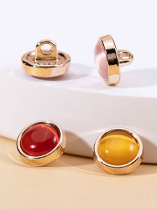 กระดุมเสื้อผ้าสตรีสุดหรูหราแบบโลหะตาแมว กระดุมเสื้อสเวตเตอร์คาร์ดิแกนแบบเปิดสำหรับผู้หญิง กระดุมเสื้อผ้าสุดหรูหรา