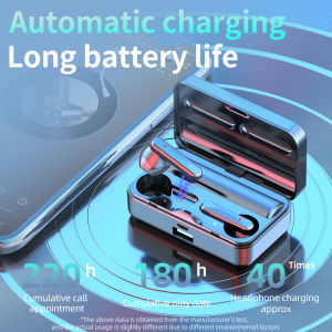 S20 5.2 TWS Bluetooth Gaming Wireless Earphones HiFi Stereo In-Ear Music with Headphones HD Microphone Waterproof Touch Screen LED Backlighting Mirrored Headset