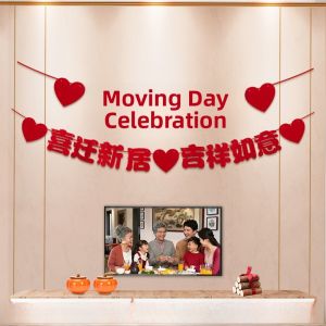 New Home Decoration Set Living Room Decor Items Moving in Celebration Hanging Ornament for New House Moving in Gifts
