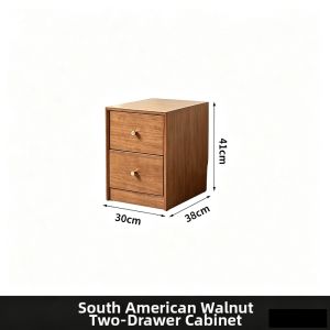 Narrow Wooden Storage Chest Solid Walnut