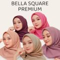 Hijab Bella Square Premium Segi Empat/Kerudung Segi Empat Bella Square Premium. 