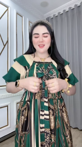 Dress Pita Marimar Salkiya – Katun Rayon Pita Dada Semok Depan Belakang – All Size