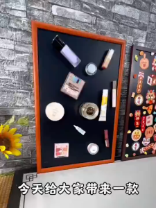 OutingSG® Magnetic Blackboard Display Rack Fridge Sticker Badge Travel Photo Frame Magnet Cosmetic Storage