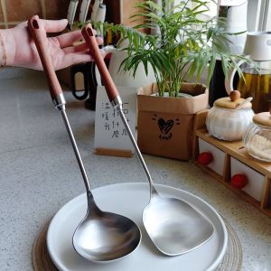 Xẻng Xào Thức Ăn Dày Dặn Inox 304 Xuất Khẩu Đức Muôi Canh Dụng Cụ Nhà Bếp Gia Dụng Bộ Muôi Xào Nấu Xẻng Sắt Xẻng Nấu Ăn