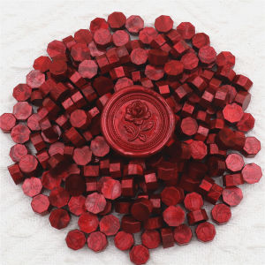 200 Hạt Sáp Dán Hình Bát Giác Thủ Công Trang Trí Thiệp Phong Bì Con Dấu Sơn Mài Dùng Cho Đám Cưới