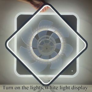 360° Rotating LED Fan Light – 3 Light Modes 6 Wind Speeds APP & Remote Control Night Light & Timer22-Inch For Bedroom Living Room Dining Room.Replaceable LED Bulbs & Parts Lifetime Free Support