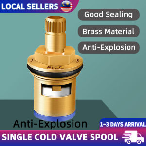 Premium Brass Ceramic Valve Core Replacement Single Cold Water Tap Cartridge Plumbing Valve Leakproof Faucet Spool