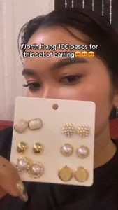 12 Pcs/Set Pearl Stud Earrings for Women Fashion Elegant Affordable Luxury Jewelry