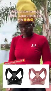Posture Corrector Women Back Body Straightener Bust Shoulder Support Correction for Scoliosis Hunchback Slouching Kyphosis Invisible 背背佳