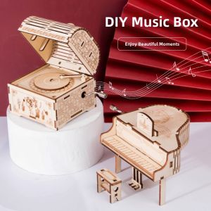 WOWEIAOKUANG | DIY Assembly Hand-crank Music Box