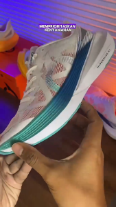 sepatu running ortuseight hyperglide 3.1 white cyan