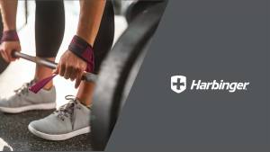 Harbinger สายรัดยกกระชับผ้าฝ้าย NeoTek แผ่นรองข้อมือ ( หนึ่งคู่ )