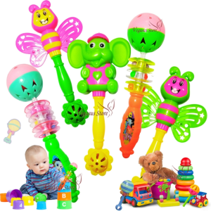 Mainan Bayi Kerincingan Lampu Mainan Anak Edukasi Sensor Motorik Bunyi Toys Rattle Berstandar SNI
