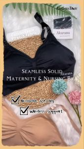 Bra Menyusu Coli Bersalin Seamless Solid Maternity & Nursing Bra Daily Wear Pregnant Bra