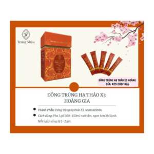 Trà hòa tan sấy thăng hoa đông trùng hạ thảo X3 Hoàng Gia
