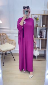 youras gamis muslim batwing jumbo terlaris kaos knit rajut import terbaru