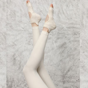 Silicone anti slip socks for women  fitness Dancing Pilates Socks Hollow Finger-separated Socks Open Toe Yoga Socks Non-slip