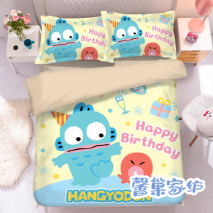 Cartoon Skin-Friendly Flannel Childrens Bedding Three-Piece Set Cute Mermaid Bedroom Duvet Cover Single Bed Sheets Quilt