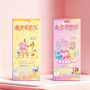 LOOM LUXE | 3D Crystal Nightlight Decorative Stickers DIY Kits for Kids with Cute Cartoon Patterns