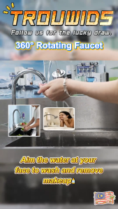 Kitchen/Bathroom Rotatable Tap Water Filter Faucet Water Purifier Remove Residual Chlorine