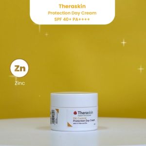Theraskin BPOM Oil Control Protection Day Cream - Sunscreen SPF40+ PA++++ untuk Kulit Berminyak dengan Zinc