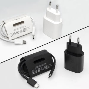 Samsung | Samsung 25W Charger Flip 7 6 Super Fast Charge EU PD Adapter for Galaxy A57 A56 A55 A54 A53 A52 A36 A35 A34 S25 S24 Ultra Phone