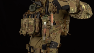 Oiking PRC 152/148 Drop-Down Radio Pouch Quick Release Design with Elastic Strap Adapt to Tactical Molle System Vest or Belt