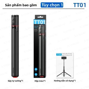 AXNEN 1800mm TT01 Chân Máy Ảnh Tự Động Bật Lên Kèm Điều Khiển Từ Xa Từ Tính Giá Đỡ Điện Thoại Kiêm Gậy Selfie Để Quay Video Vlog - Hợp Kim Nhôm & ABS