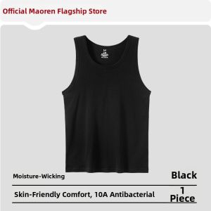 MiiOW | Cotton Mens Vest For Middle-aged and Elderly Summer Fitness