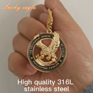 Customizable Eagle Necklaces: Brotherhood Symbol Jewelry for Men & Women