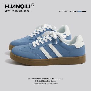 HuanQiu | Retro Blue Summer Casual Flats