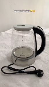 MAIMEITE 2L Electric Kettle Fast Heating with High-Strength Glass and Blue Light Electric Heater Water Kettle