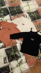 Áo giữ nhiệt cao cấp cổ 5p chất zip lông Hàn cao cấp cho bé trai bé gái 12-40kg