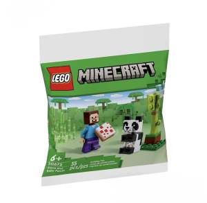 LEGO 30672 Minecraft Steve and Baby Panda polybag ตัวต่อ พร้อมส่งทันที