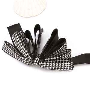South Korea High Ponytail Fabric Large Bows Banana Clip Banana Clip Ponytail Clip Vertical Clip Vertical Clip Hair Accessories