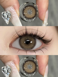 (COD) EYESHARE 2 buah/1  soflen pasang SEMPORNA Seri softlens lensa mata penuh gaya dan cantik softlens color alam Brown/Gray/BLUE/GREENdiameter 14.2MM Tahunan/Tersedia selama 12 bulan