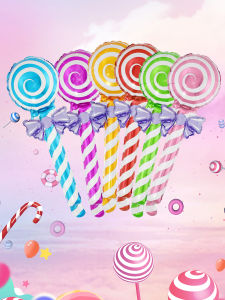 6/12/24pcs Hands Lollipop Foil Balloons Wedding Birthday Party Decorations Childrens Day Balloon