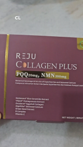 CL Reju Collagen Plus 3gx20s Anti-Aging NMN PQQ Ovoderm Eggshell Membrane veggie Collagen Komecera® rice ceramide viqua pomegranate