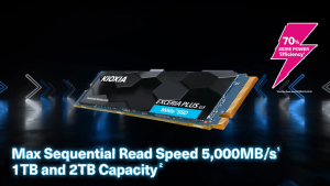 KIOXIA EXCERIA PLUS G3 M.2 NVMe SSD PCIe 4.0 2TB รูปแบบ M.2 ที่มีส่วนประมาณ 5000/3900 MB/s