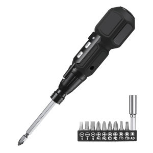 Brifit Electric screwdriver set 12 in 1 Portable rechargeable cordless power tool set Built-in LED light USB powered With Phillips Flathead Torx Hexagon & LED Flash Light Suitable for daily maintenance