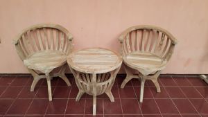 KURSI TERAS MANGKOK JATI