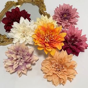 Đầu bông hoa mẫu đơn trang trí oản tháp bánh Bông hoa mẫu đơn decor bánh chất lụa giả cao cấp