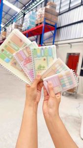 Elephant สมุดโน๊ต+โพสอิส สันห่วงพลาสติก คาปิบาร่า ขนาด A5 / A6 / A7 / B7 ออกบิลได้ พร้อมส่ง