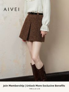 AIVEI | High Waist Slimming A-Line Skirt retro
